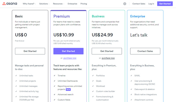 asana vs monday review which best project management software asana pricing