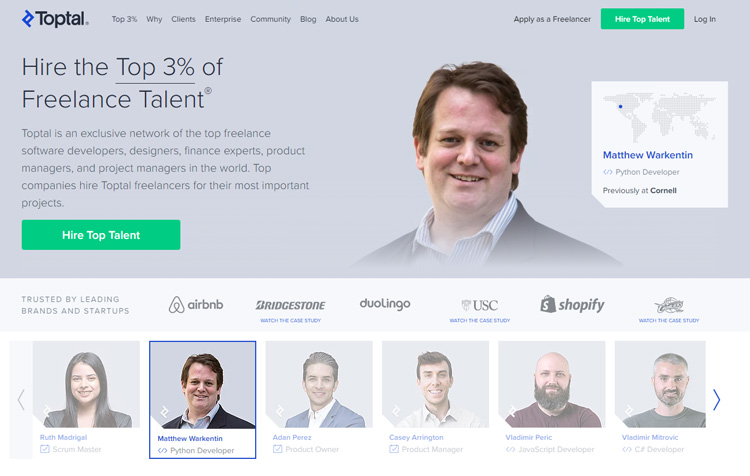 where to find part time work from home jobs toptal