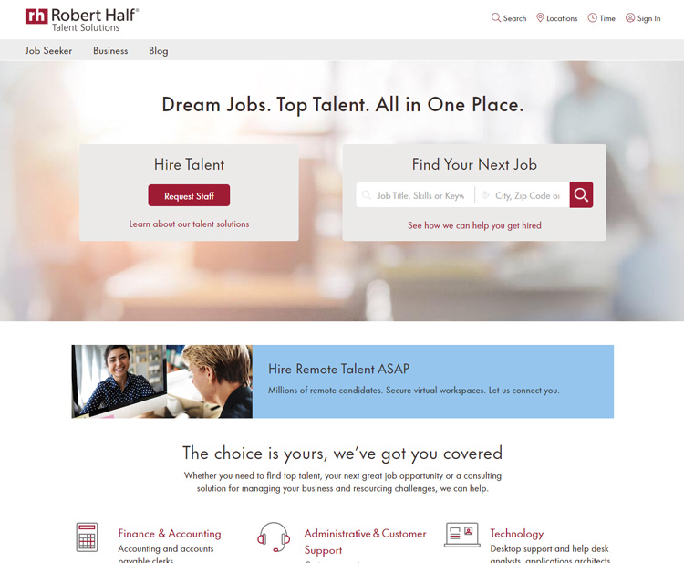 work from home call center jobs roberthalf