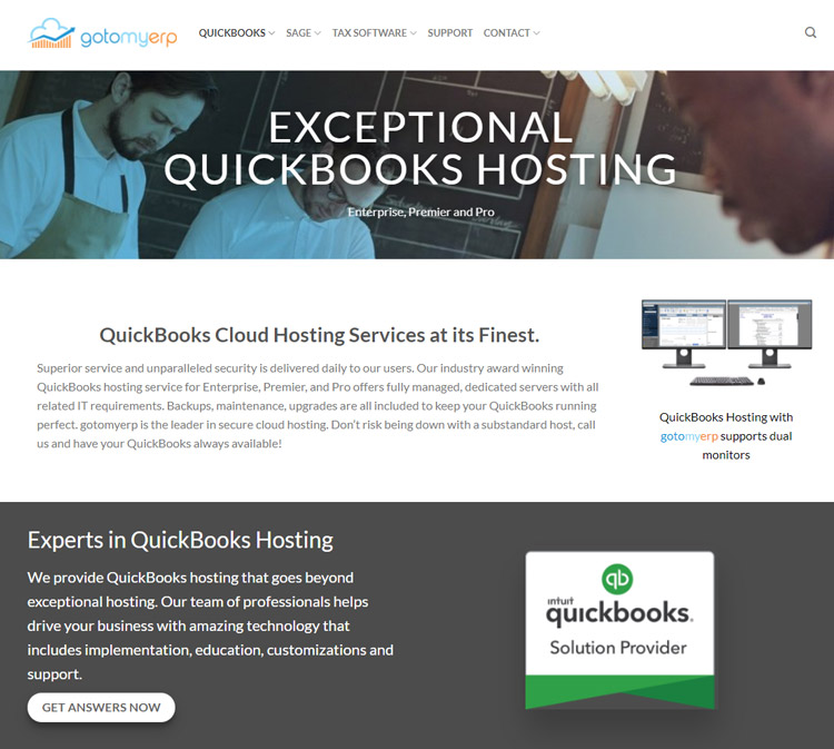 best quickbooks hosting providers gotomyerp
